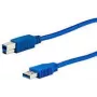 Cabo USB e+p CC 302 USB 3.2 Gen 1 1,5 m USB A USB B azul