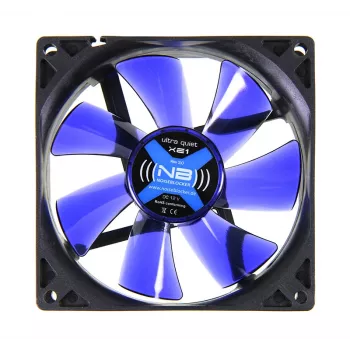 Ventoinha para caixa de computador NoiseBlocker BlackSilentFan XE1 92 mm, 1500 rpm, 17 dB, 50 m³/h, 4 V, preta