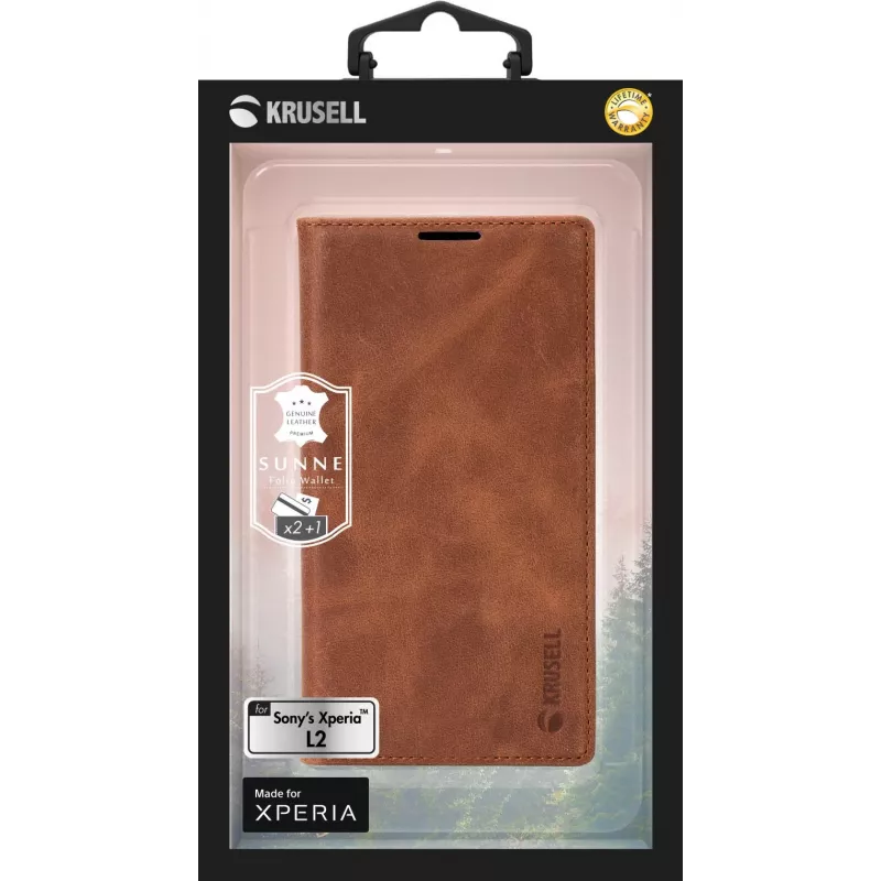 Capa tipo carteira Krusell Sony Xperia L2