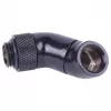 Adaptador angular Alphacool HF duplo 45° rotativo G1/4 macho para G1/4 fêmea - Deep Black (17060)