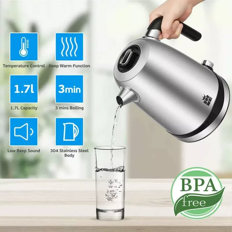 Chaleira elétrica Forme FKS-817 1,7 l 2200 W preto
