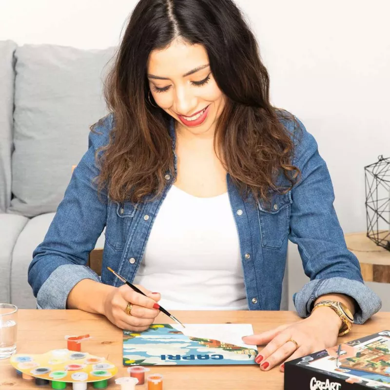 Conjunto de pintura Ravensburger CreArt Capri – conjunto de pintura em tela da Ravensburger