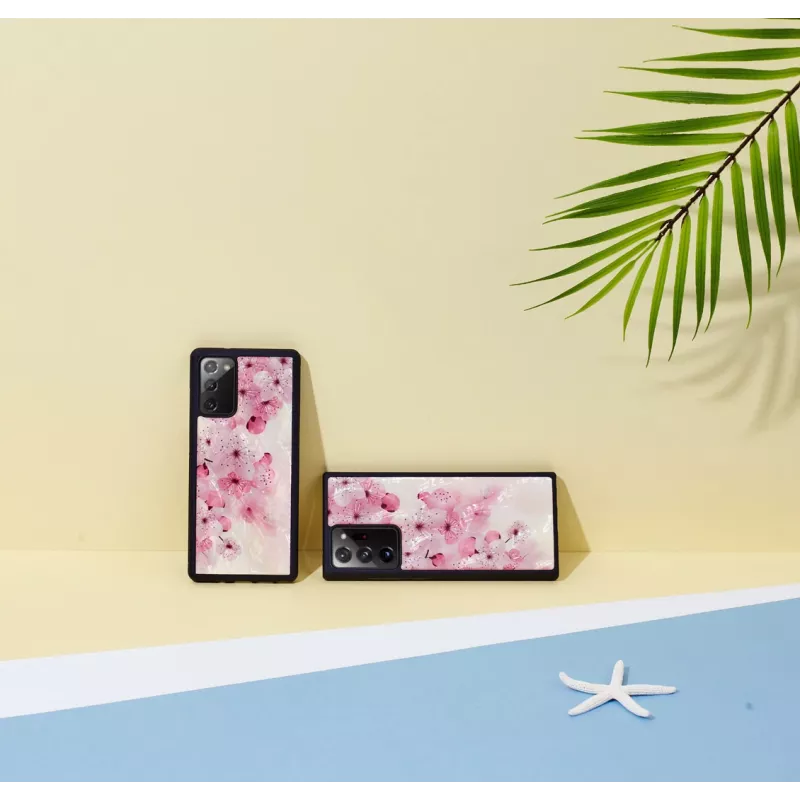 Capa de proteção iKins para Samsung Galaxy Note 20 – design Lovely Cherry Blossom