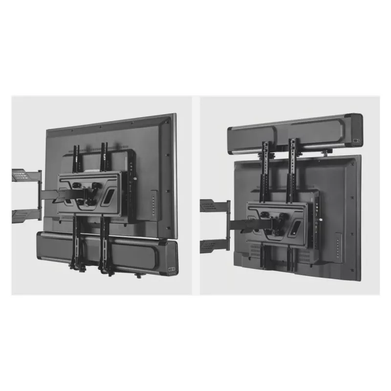 Maclean MC-914 suporte universal para barra de som por baixo da TV, até 15 kg, VESA