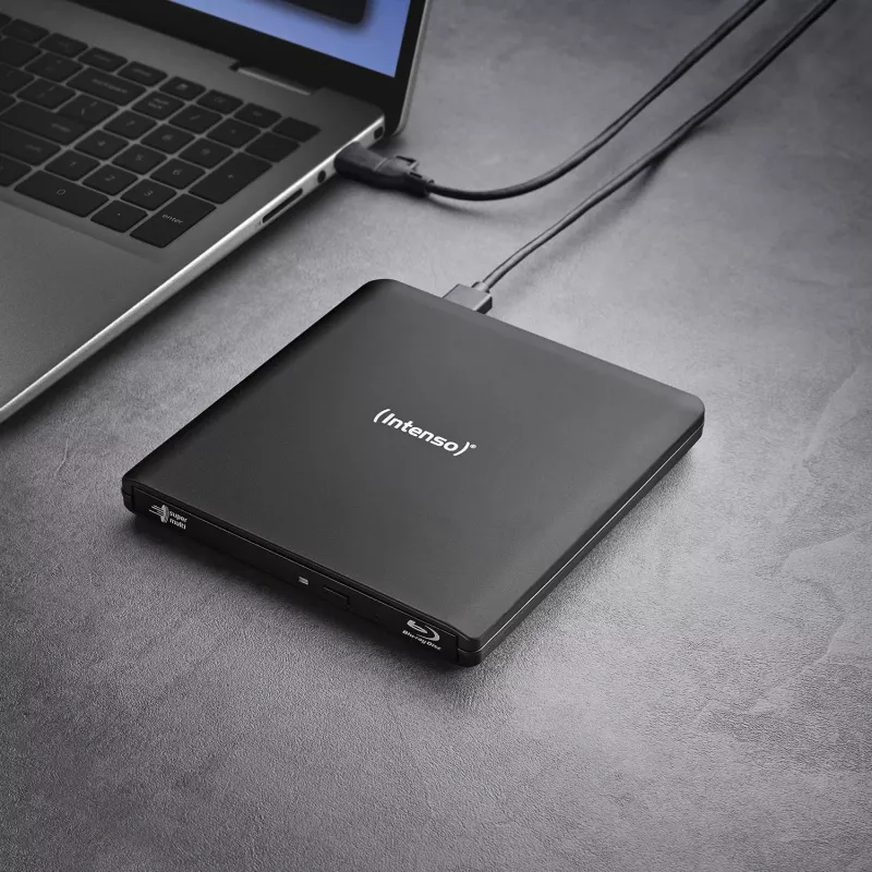 Intenso EOD 500BD Slim gravador Blu-ray externo, USB 3.2 Gen 1, preto