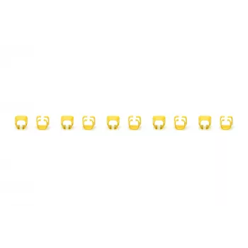 DIGITUS - Clipes de cabo com codificação de cores - para cabo de patch - amarelo (embalagem de 100) (A-CC-Y)