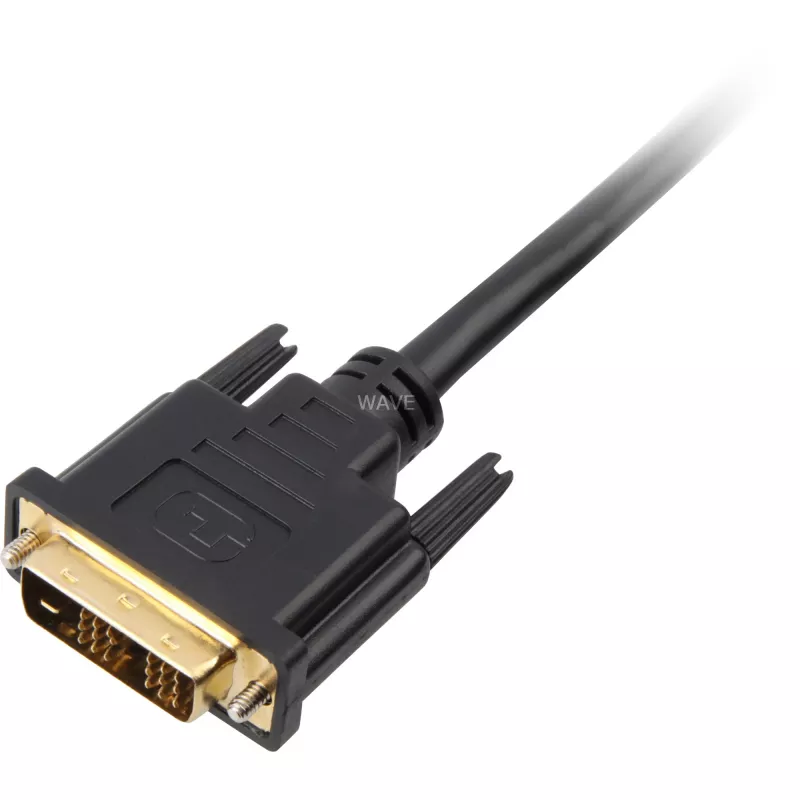 Cabo adaptador HDMI > DVI-D (18+1) (preto, 1 metro)