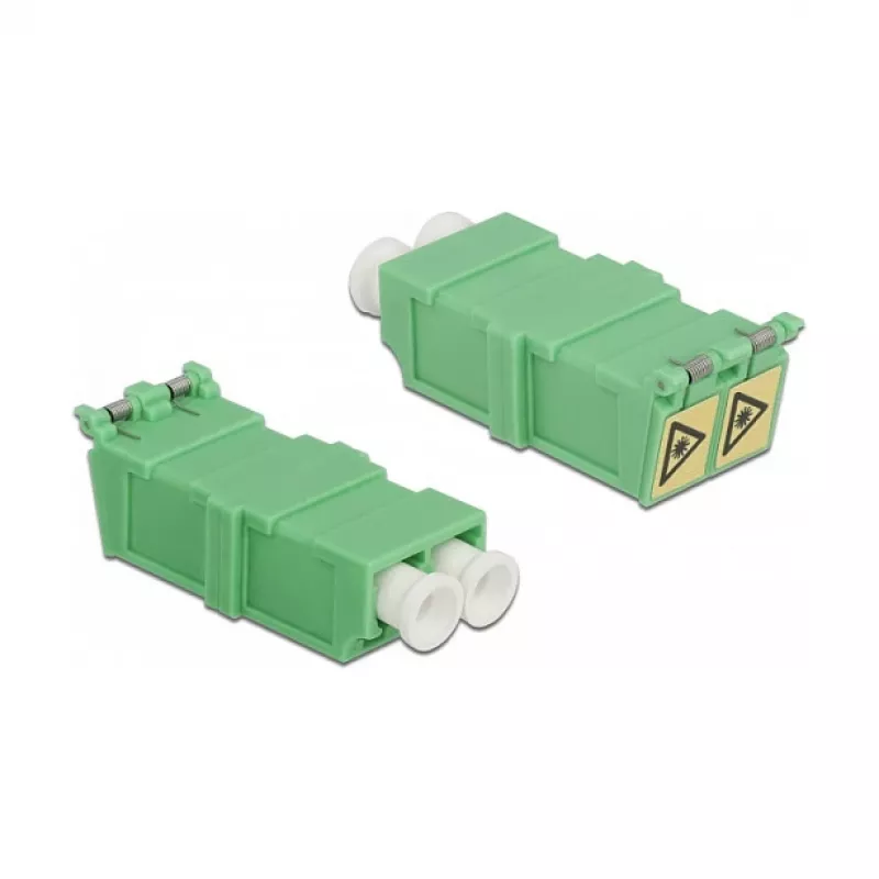 Acoplador de fibra ótica DeLOCK 85927 LC duplex fêmea para fêmea 4 unid.