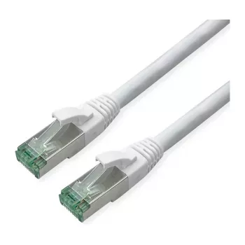 Cabo patch ROLINE RM Cat.6A S/FTP (PiMF), branco, 0,3 m