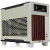 Caixa mini THERMALTAKE TR100 WS Matcha verde, design compacto, suporte para mini-ITX/microATX