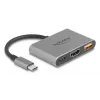Adaptador de cabo de vídeo DeLOCK 61071 0,1 m USB Type-C USB Type-C USB Type-A HDMI cinzento