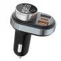Sistema mãos-livres Awei C-843 Bluetooth 5.0 com transmissor FM, ligações USB e USB-C