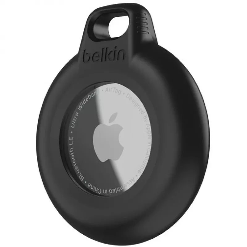 Belkin Secure Holder suporte com porta-chaves para Apple AirTag, resistente à água, preto (4 un.)