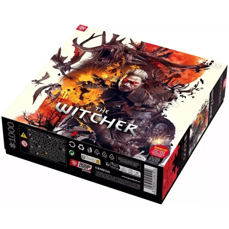 Puzzle Good Loot Gaming: The Witcher Monsters, 1000 peças