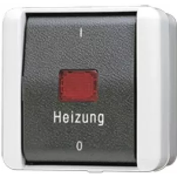 JUNG Interruptor de emergência de aquecimento 803HW WG800 IP44 Desligado 3pol. 16A/400V 803HW (803HW)