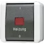 JUNG Interruptor de emergência de aquecimento 803HW WG800 IP44 Desligado 3pol. 16A/400V 803HW (803HW)