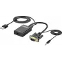 SpeaKa Professional Conversor AV SP-12111624[conector fêmea VGA - HDMI] 1920 x 1080 píxeis (SP-12111624)