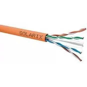 Cabo de par entrançado SOLARIX CAT.6 U/UTP LSOHFR B2ca s1d1a1 bobina 500 m