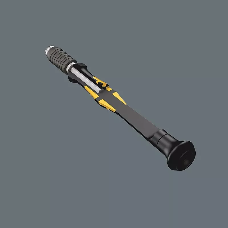 Chave de fendas combinada Wera ESD/11 SB – 1 peça, pontas Torx/Phillips/Phillips/Ponta chata, punho de plástico (preto/amarelo)