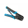 Alicate de crimpar LANBERG NT-0201 para fichas RJ-45, 180 mm, 315 g, preto/azul