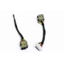 Conector fêmea de alimentação com cabo, HP Compaq CQ50, CQ60, G50, G60