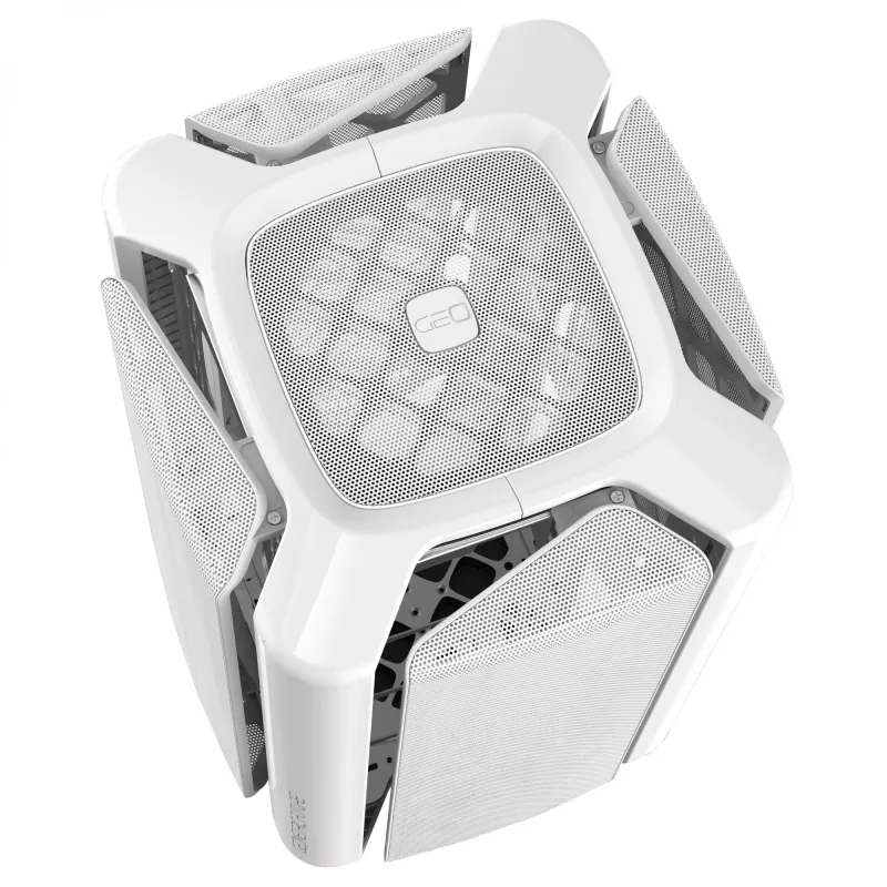 Caixa Geometric Future M2 THE ARK, mesh – branco