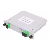 Splitter ótico PLC 1:2 SC/APC tipo slot, Extralink, preto ABS