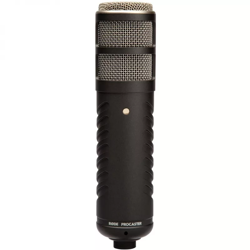 Microfone de estúdio dinâmico RØDE Procaster — com fios, Mini-XLR (3 pinos), 75–18.000 Hz, 32 Ω, -56 dB, preto, 695 g
