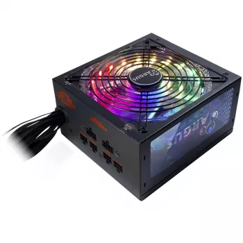 Fonte de alimentação INTER-TECH Argus RGB 750W CM, 80PLUS Gold, ventoinha 140mm, semimodular