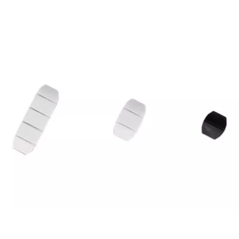 Fixador de cabos DeLOCK trapezoidal autoadesivo conjunto combinado 10 unid. preto branco