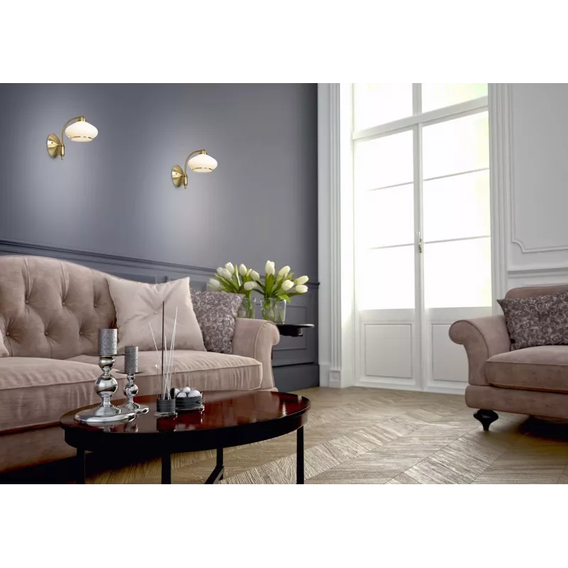 Lustre de teto Activejet Clássico NIKITA pátina 5xE27 para sala de estar
