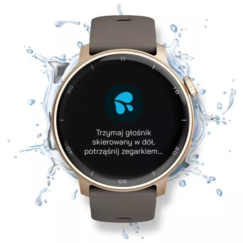 Smartwatch Stelio STSWA101GD Activ GPS 46 mm dourado — smartwatch GPS de 46 mm, caixa dourada
