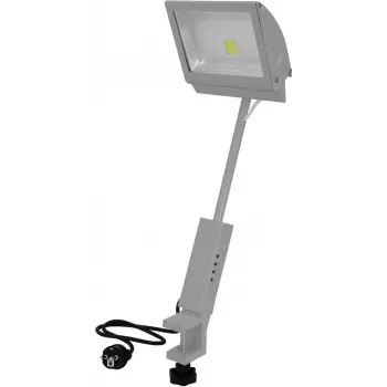 Projetor LED EUROLITE KKL-50 4100K prateado, projetor exterior compacto de alto desempenho