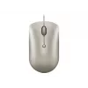 Rato de escritório com fios Lenovo 540 ambidestro USB Type-C ótico 2400 DPI areia