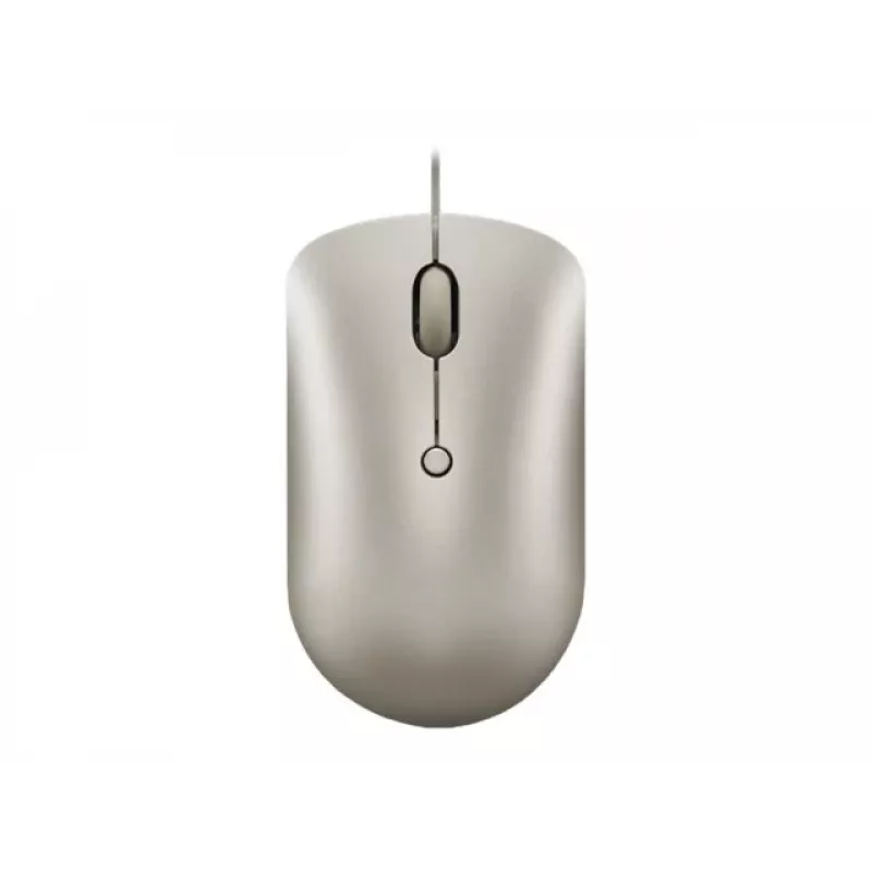 Rato de escritório com fios Lenovo 540 ambidestro USB Type-C ótico 2400 DPI areia