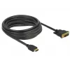 Adaptador de cabo de vídeo DeLOCK 85656 5 m HDMI tipo A DVI preto