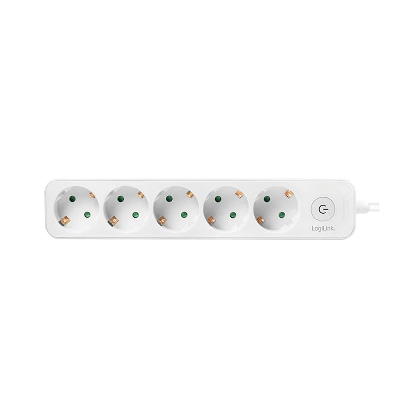 LogiLink LPS246. Comprimento do cabo: 1,5 m, Número de tomadas AC: 5 tomadas AC, Suporte de posicionamento: Interior. Tensão de entrada AC: 250 V, Máx
