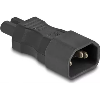 DeLOCK Adaptador de alimentação IEC 60320 - C14 para C7 conector fêmea 2,5 A preto