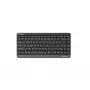 Teclado sem fios A4Tech FSTYLER FBK11 2,4 GHz Bluetooth cinzento – layout compacto, modo duplo sem fios