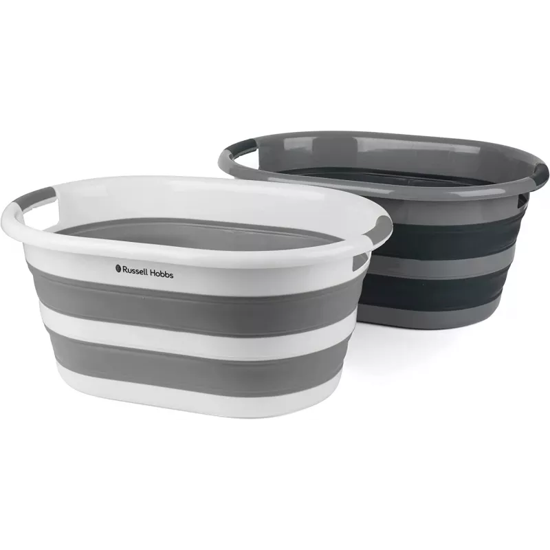 Cesto de roupa Russell Hobbs LA053879GRYFEU7 27L dobrável