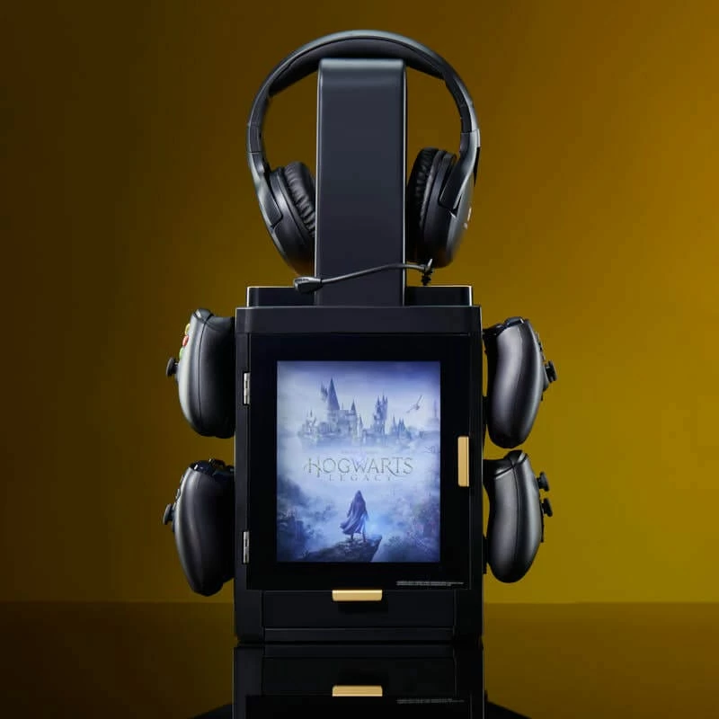 Suporte de jogos oficial Hogwarts Legacy Numskull Games, suporte para discos de jogos, Xbox, preto, com fio