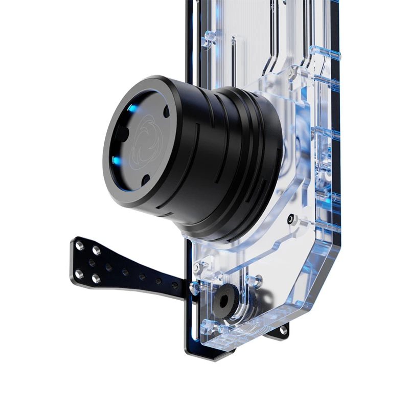 Placa de distribuição Singularity Resonance 2.0 Single D5 — placa de distribuição com reservatório de bomba única para refrigeração líquida personalizada