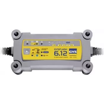 Carregador de bateria GYS FLASH 6.12 — Carregador automático 12V 6A