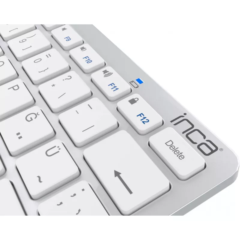 Teclado sem fios Inca IBK-569BT Bluetooth 78 teclas Metallic prateado