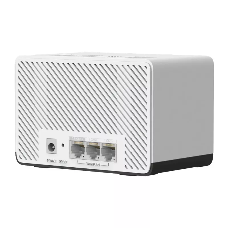 Mercusys Halo H27BE (3 un.) BE3600 sistema Mesh Wi-Fi 7 para toda a casa, dual-band 688 + 2880 Mbps, MU-MIMO, portas 1x 2,5 Gbps + 2x 1 Gbps, antenas internas, até 650 m2