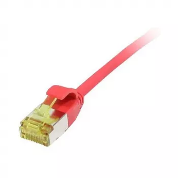 Cabo de rede RJ45, CAT6A 500 MHz, 5 m, vermelho, U/FTP, cabo redondo Slimline d=3,8 mm, TPE/LSZH (Superflex), AWG32, com cabo bruto Cat.7, Synergy 21 (S217347V3)