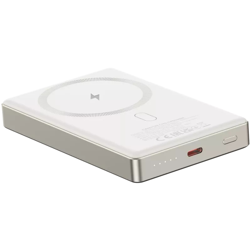 Canyon OnCharge 510 - Powerbank - 10.000 mAh - entrada USB-C - saída USB-C PD 20W + Wireless Magnet
