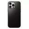 Capa para telemóvel Nomad Modern Leather Case para iPhone 16 Pro Max, 6,9 polegadas (17,5 cm), preta, pele+PC+TPU