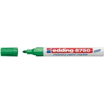 Marcador permanente ponta redonda Edding 8750 verde