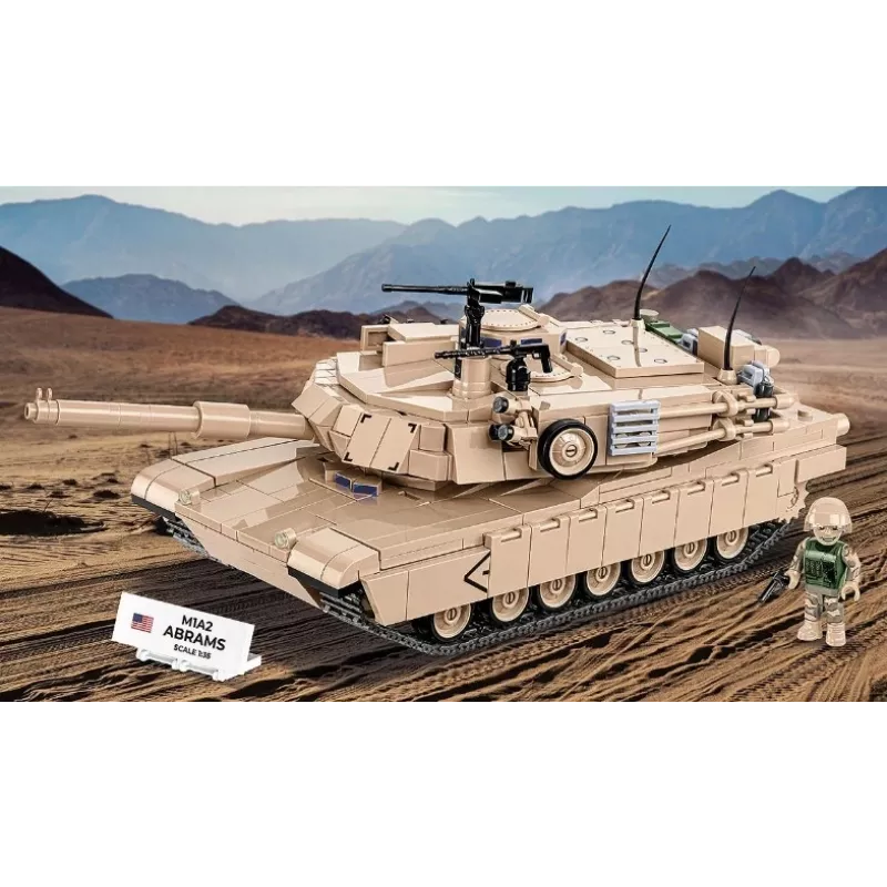 Conjunto de construção em blocos Cobi M1A2 Abrams 1025 peças modelo COBI-2632